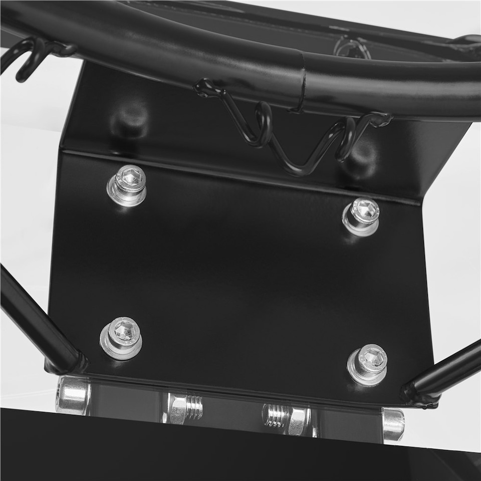 image 1 of Yaheetech Height-Adjustable Basketball Hoop Black/White