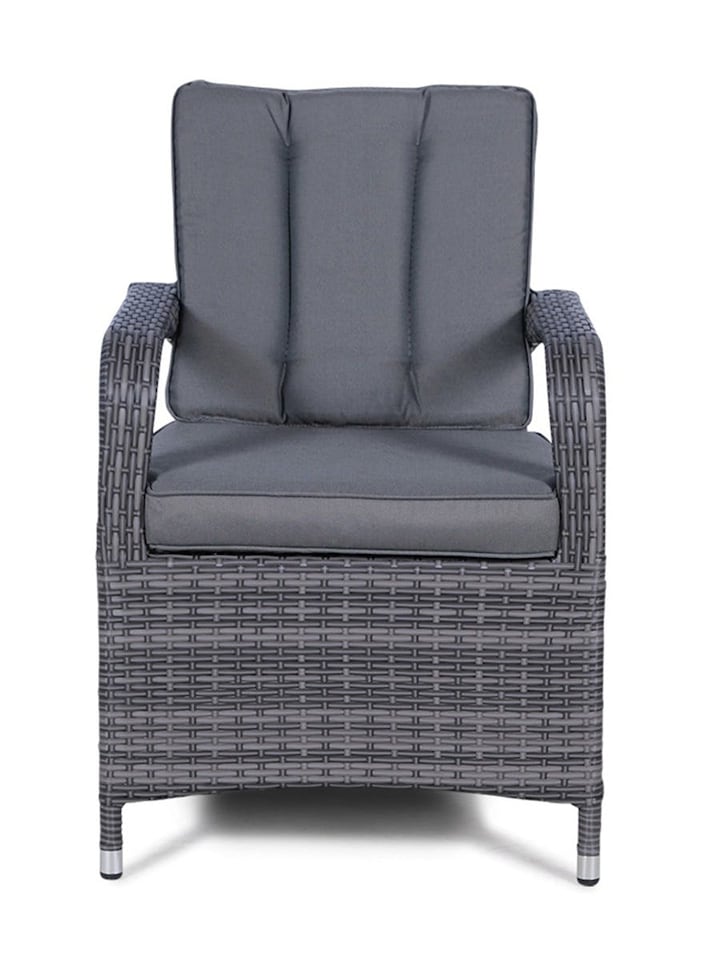 image 1 of Arizona Outdoor Rattan Garden Dining Chair Grey | Grey