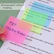 image 4 of Pack of 50 Coloured Translucent Sticky Notes 75 x 50mm