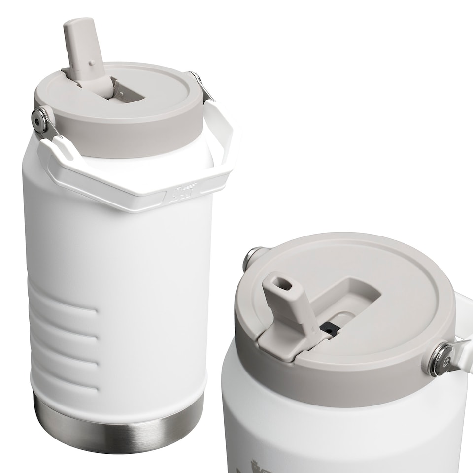 image 1 of IceFlow Flip Straw 2.0 Jug 1.9L Water Bottle | White | White | 1