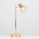 image 3 of ValueLights Angus Retro Style Metal Basket Cage Desk Lamp In Copper Finish - Includes 4w LED Filament Bulb 2700K Warm White Copper