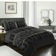 image 1 of Eleanor Duvet Cover Set - Double - Black