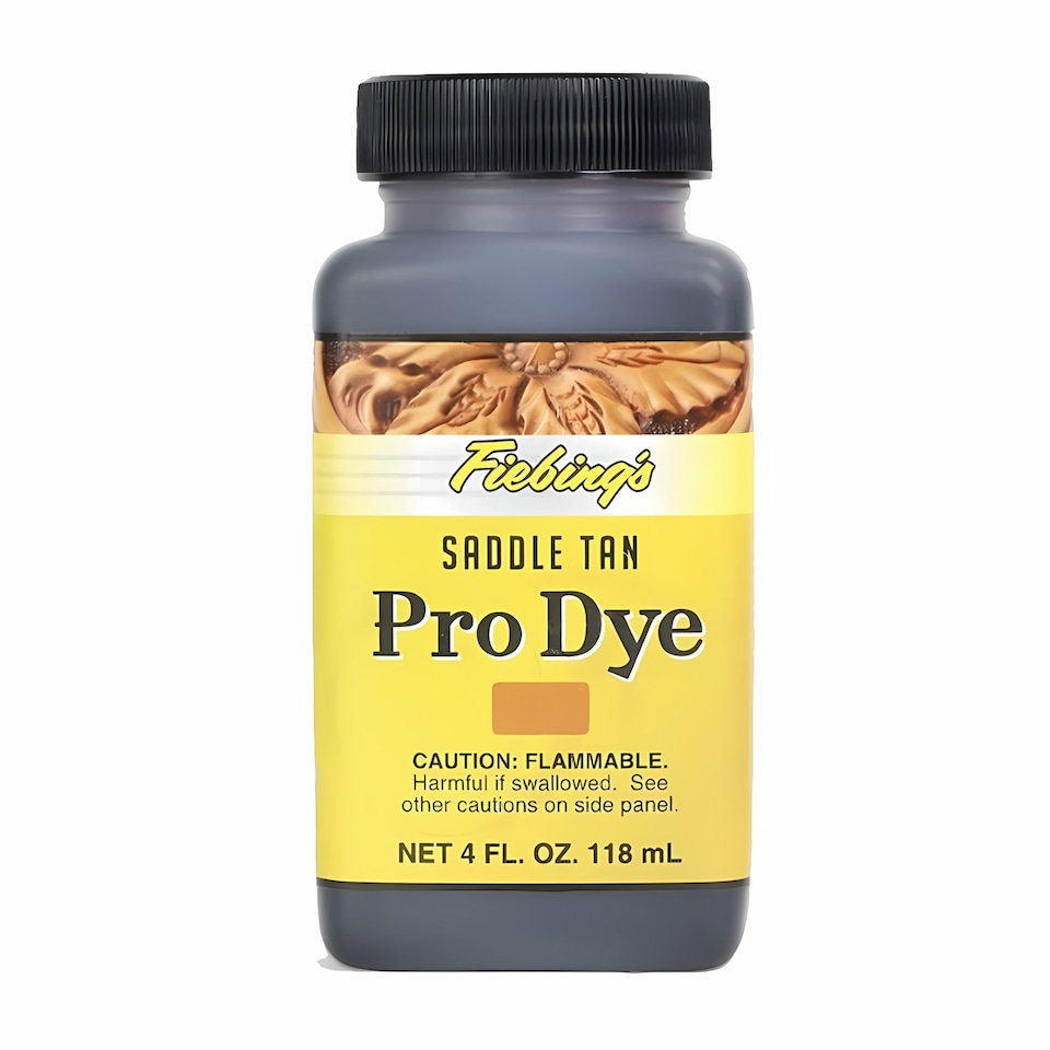 image 1 of Fiebing's Pro Dye - Professional Oil-Based Leather Colour Dyes 4oz | Brown | Saddle Tan