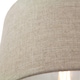 image 3 of Contemporary and Classic Natural Dark Beige Oatmeal Linen Fabric 16" Lamp Shade | Cream | Oatmeal | 1