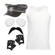 image 1 of 80's Rock Star Set - Vest, Hat, Glasses, Moustache & Gloves | Multi | L