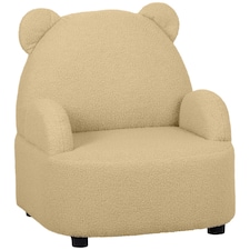 AIYAPLAY Kids Armchair, Bear Shaped Toddler Sofa Chair for Bedroom - Pink 