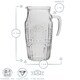 image 3 of Bormioli Rocco Romantic Glass Water Jug - 1.8 Litre - Clear