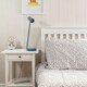 image 2 of ValueLights Adjustable Painted Blue Table Lamp with Blue Drum Shade and Integrated LED 5W Neutral White 3000K Bulb