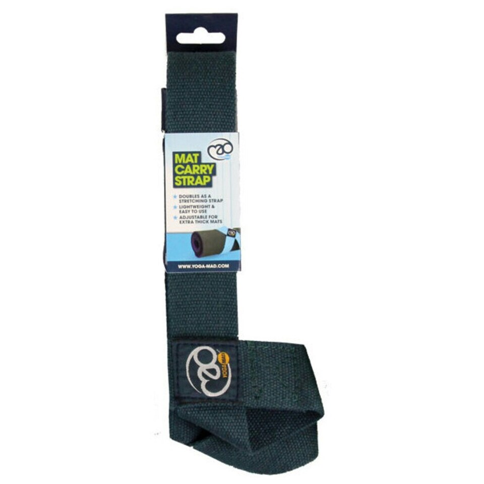 image 1 of Fitness Mad Unisex Adult Yoga Mat Carry Strap - Dark Blue - One Size