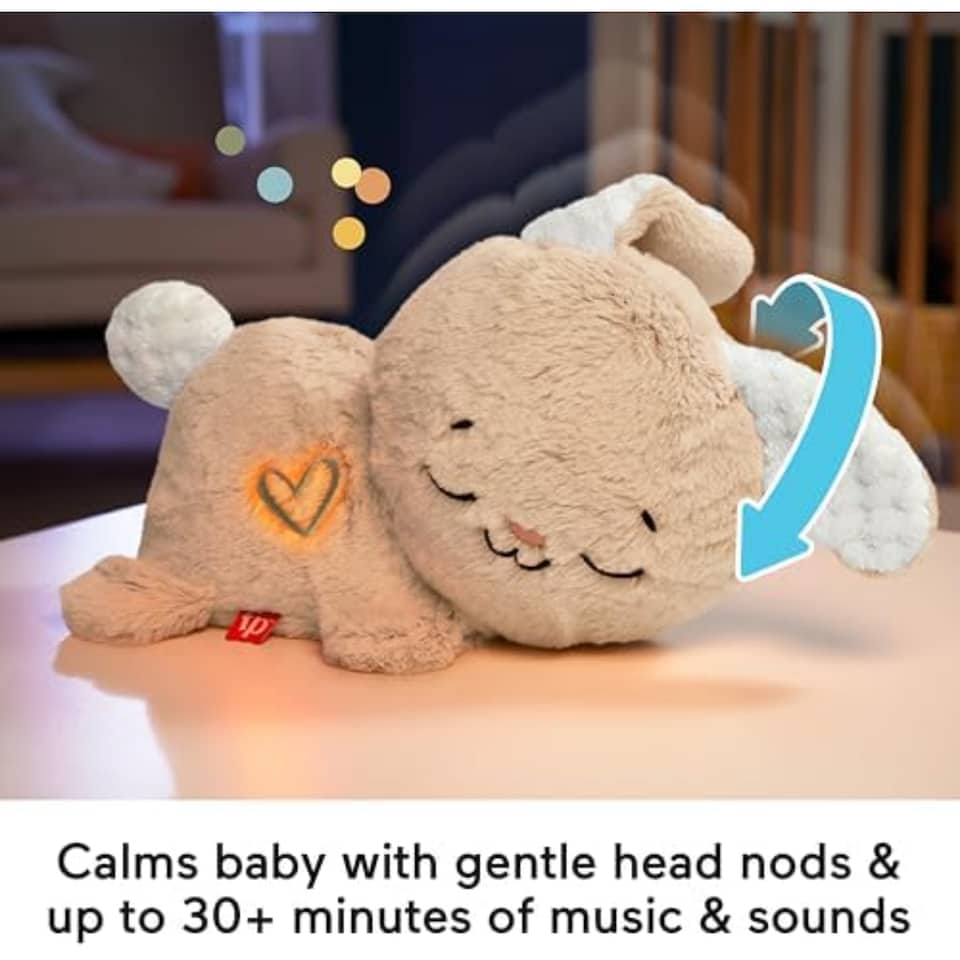 image 1 of Fisher Price Soothe And Settle Bunny Plush Sound Machine