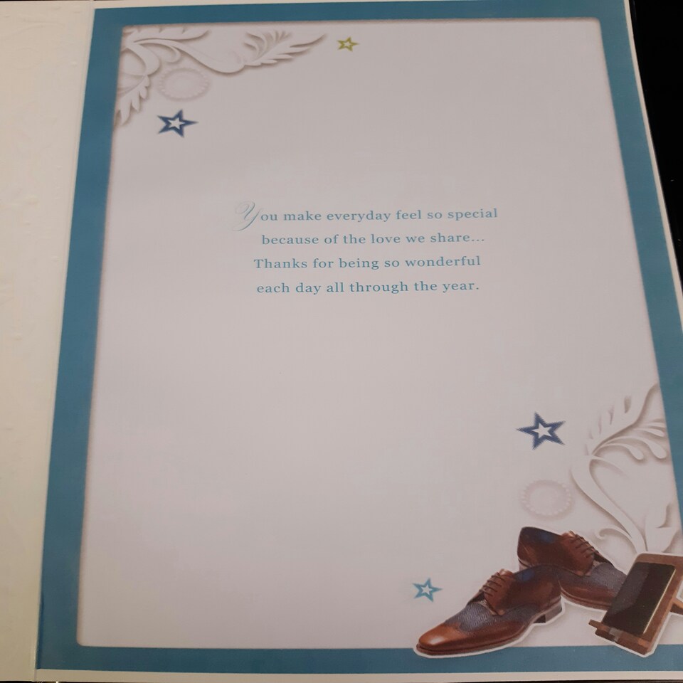 image 1 of Man In My Life Opacity Birthday Card