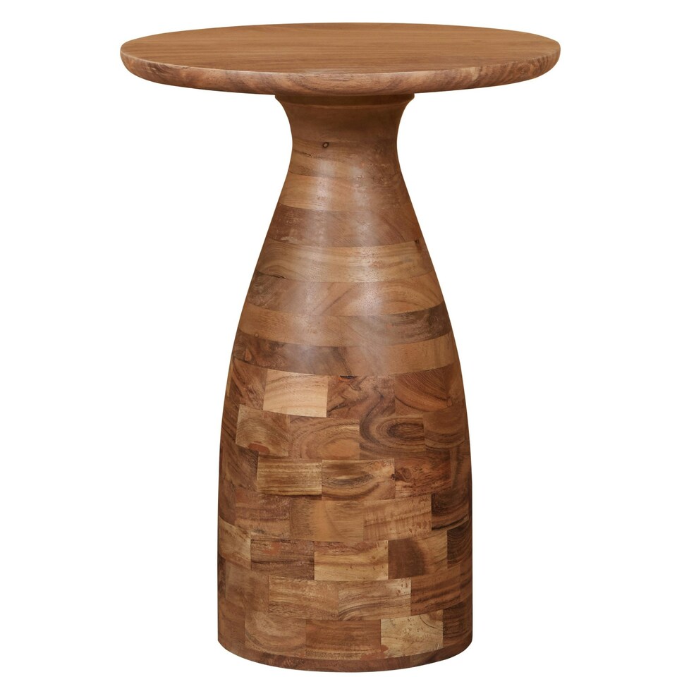 image 1 of Jaipur Acacia Wood Side Table Brown