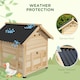 image 5 of PawHut Wooden Duck House, Poultry Coop with Double Doors, Openable Roof