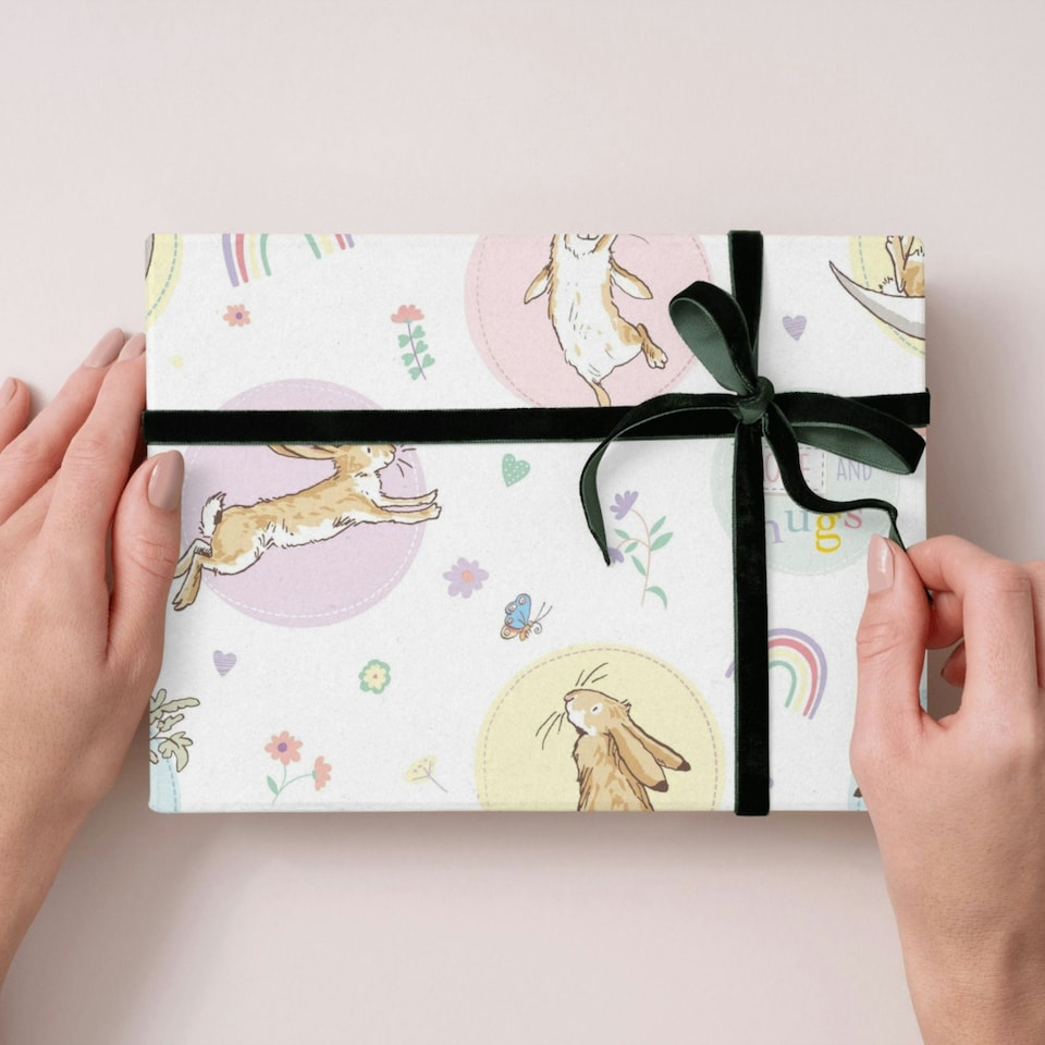 image 1 of Guess How Much I Love You 2 Sheets & 2 Tags Gift Wrap