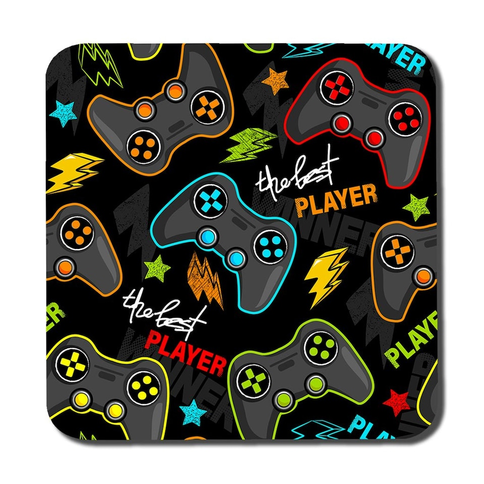 image 1 of joystick game (Placemat & Coaster Set)