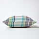 image 2 of Homescapes Green Tartan Cotton Falun Cushion Cover - 45 x 45 cm | Green | Green | 45 x 45 cm