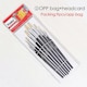 image 4 of Pack of 9 Assorted Size Wooden Handle Bristle Hair Artist Paint Brush Set