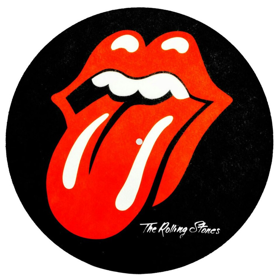 The Rolling Stones Digital Turntable Slipmat - Red/Black/White - One Size
