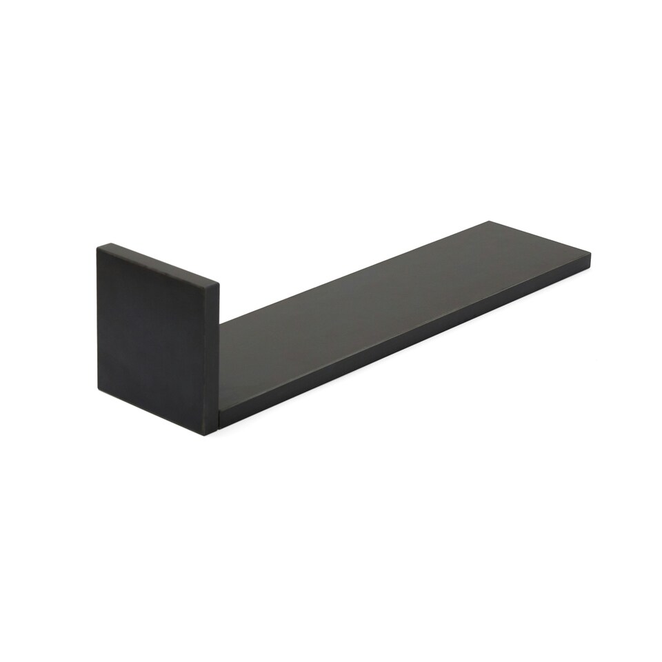image 1 of Tutti Bambini Set of Three L-Shaped Wall Shelves - Slate Grey