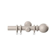 28mm Woodland Grey Curtain Pole Set 90cm | Grey | Grey