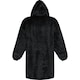 image 2 of Unisex Adult Denali Hoodie Blanket - Solid Black - One Size Black