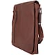 image 3 of Super Soft Premium Leather Messenger Bag Brown | Tan
