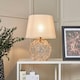 image 2 of BHS Lucy Buoy Style Glass Table Lamp, Clear