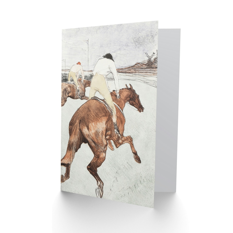 image 1 of Toulouse Lautrec Art Card The Jockey Horse Racing