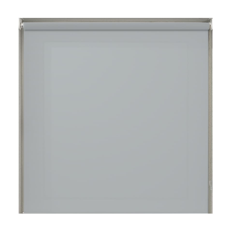 image 1 of 150cm Light Grey Plain Straight Edge Daylight Roller Blind | Grey | Grey