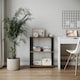 image 2 of Sandra 3 Tier S-Tube Multipurpose Shelf Freestanding Wooden Rack Organiser Unit | Multi | Dark Oak with Black legs