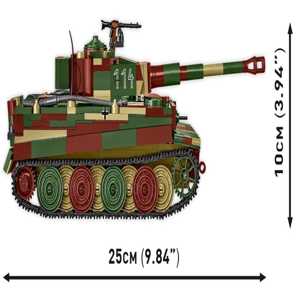 image 1 of PzKpfw VI Tiger Ausf. E brick tank model - COBI 3124 - 862 bricks