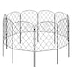 image 1 of Levede 10 Pack Metal Garden Fence Decorative Animal Barrier Pet Border Outdoor | Black