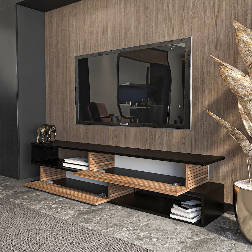 image 1 of Decorotika Cortez TV Unit for TV's up to 72 inch