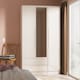 image 2 of Lucca Tall 2 Drawer Tiple Mirrored Wardrobe in Kashmir Gloss & Kashmir (Ready Assembled) | Cream | Kashmir Gloss & Kashmir