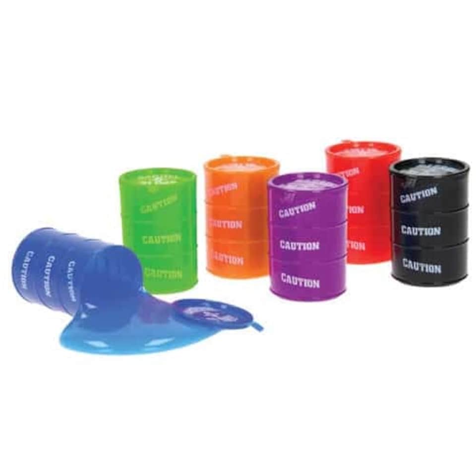 Assorted Colours Large Slime Barrel 7cm - EU Certified