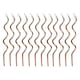 image 1 of Rose Gold Curly Birthday Candles with Holders - Pack of 12
