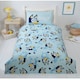 image 1 of BLUEY Single Duvet Set Reversible Bedding Featuring Bluey & Bingo Blue | orange | Single