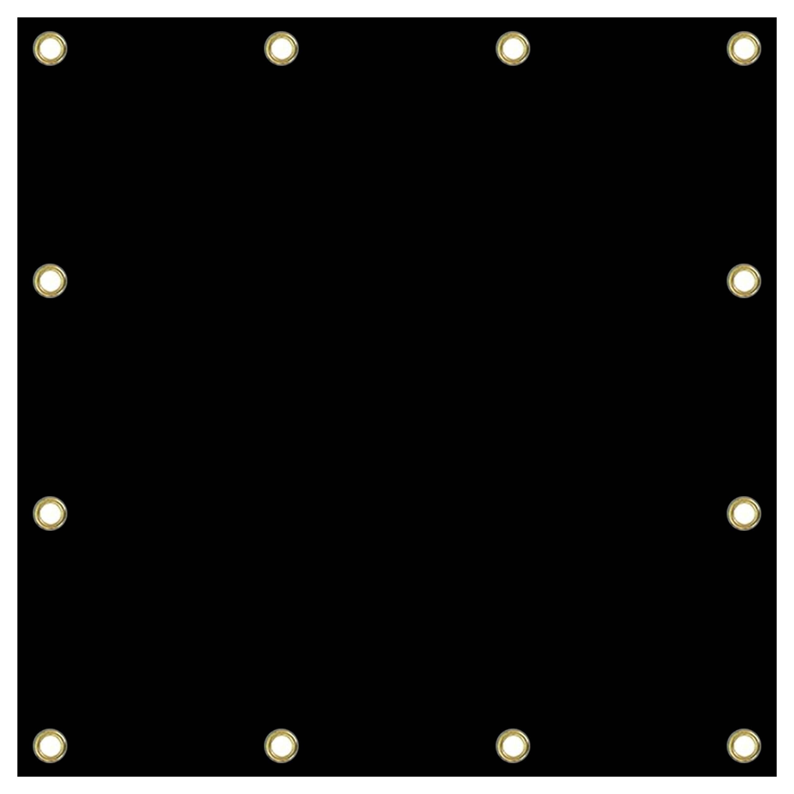 Covers&All 18 OZ UV-resistant, heavy-duty waterproof tarps with reinforced edges and grommets for industrial use, 5 ft x 7 ft, Black