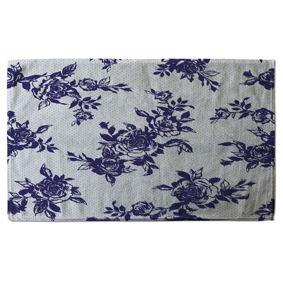 image 1 of Roses Print On Polka Dots (Kitchen Towel)