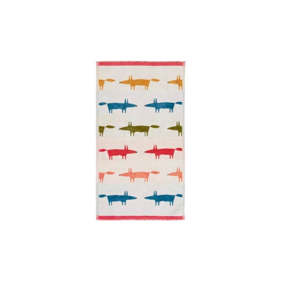 image 1 of Scion Mr Fox Birthday Guest Towel Multi Coloured