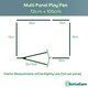 image 3 of Bettacare Pet Pen, 72cm x 105cm, Grey, 70cm High, Dog Pen for Pets and Puppies, Dog Playpen suitable for Indoor and Outdoor use Grey