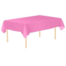 Disposable Plastic Table Cover, Table Liner - 54" x 108"