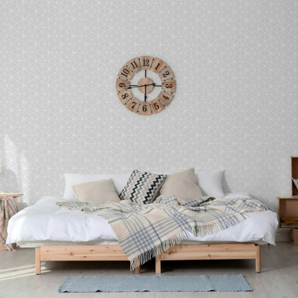 image 1 of World of Wallpaper Metro Prism Wallpaper - Grey/Silver - One Size Grey