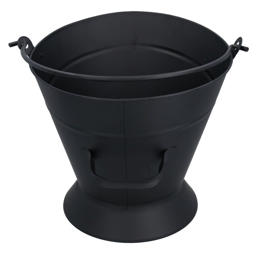 image 1 of Waterloo Style Black Coal Log Burner Scuttle Bucket Wide Mouth Fire Fireplace