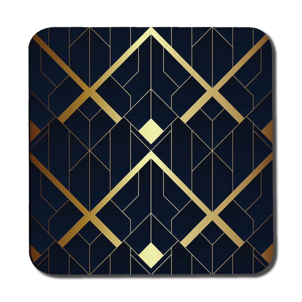 image 1 of luxury gold art deco (Coaster)