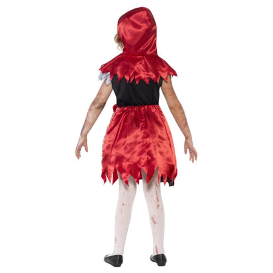 image 1 of Zombie Miss Hood Girls Fancy Dress Costume Kids Small - Age 4-6