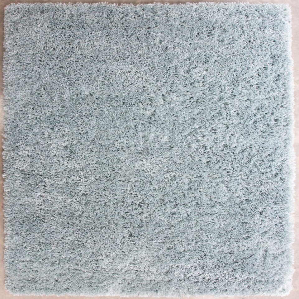 image 1 of KUKOON Duck Egg Blue Deep Pile Shaggy Living Room Area Rug 80cm x 150cm