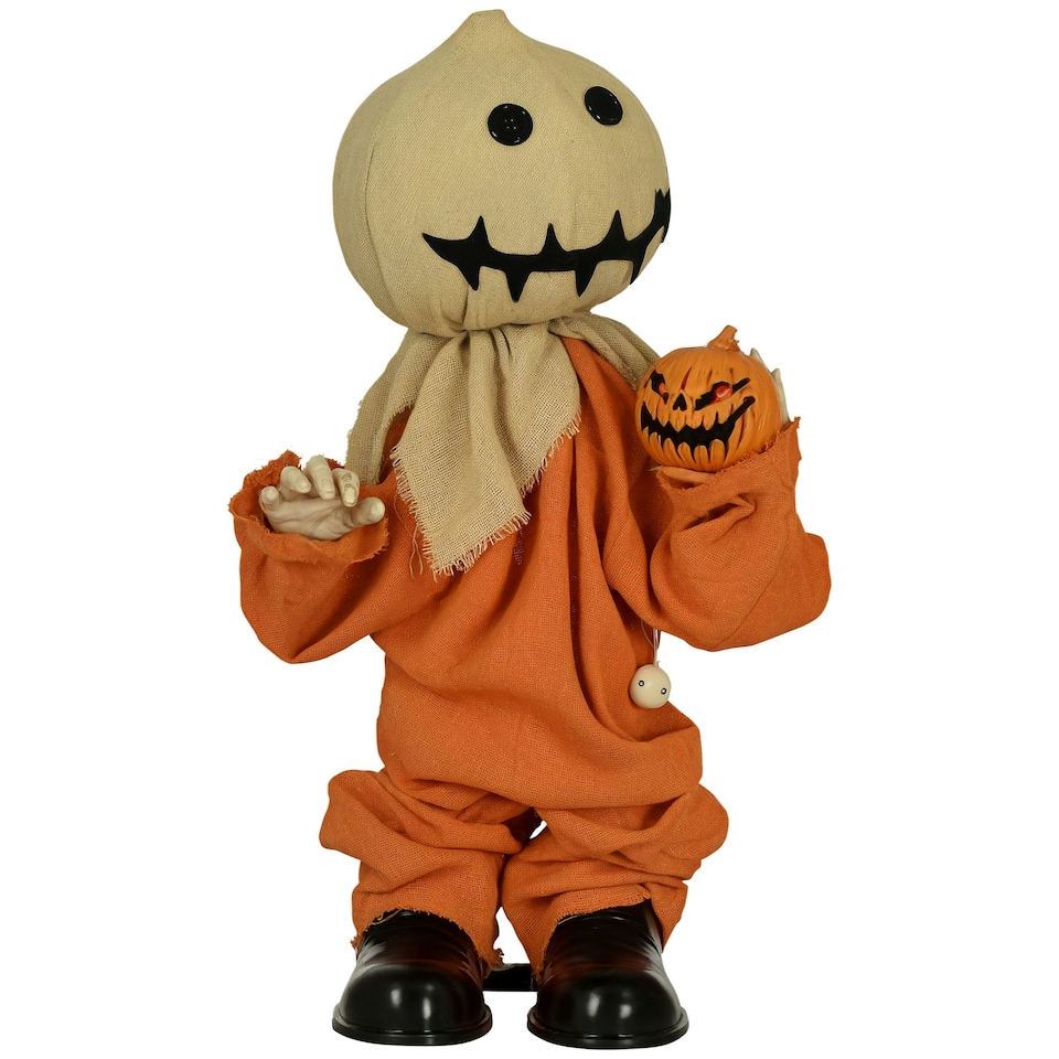 image 1 of HOMCOM 80cm Outdoor Halloween Witch Prop Decoration with Light Up Eyes