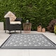image 7 of JVL Lightweight Reversible Outdoor Rug – Geometric Pattern, Plastic Woven, 120 x 170 cm