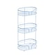 image 1 of Showerdrape Dante Blue Freestanding Bathroom Floor Shower Caddy | Blue | Large